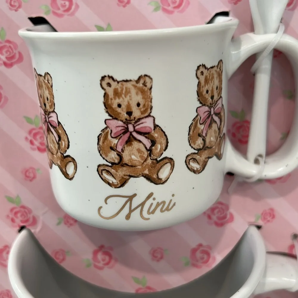 🧸Teddy Bear Mug Set with Spoon